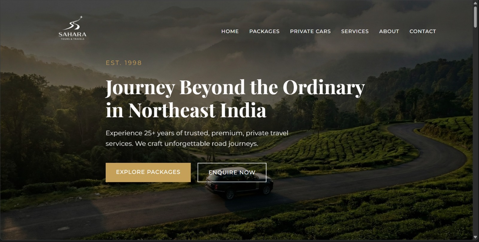 Sahara Tours & Travels Website